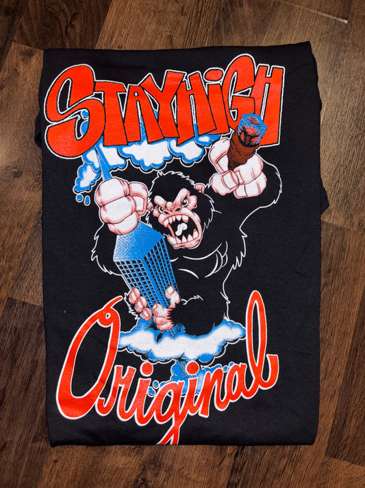 2 Many Blunts Stay High Gorilla T-Shirt